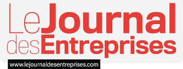 Logo du Journal des Entreprises, média ayant consacré un article à TheRed Universe.