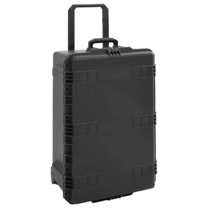 Valise de transport destinée au rangement et au déplacement de casques de réalité virtuelle et de leurs accessoires.
